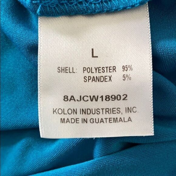 X Regna teal zippered athletic wear jacket top L - Picture 8 of 8